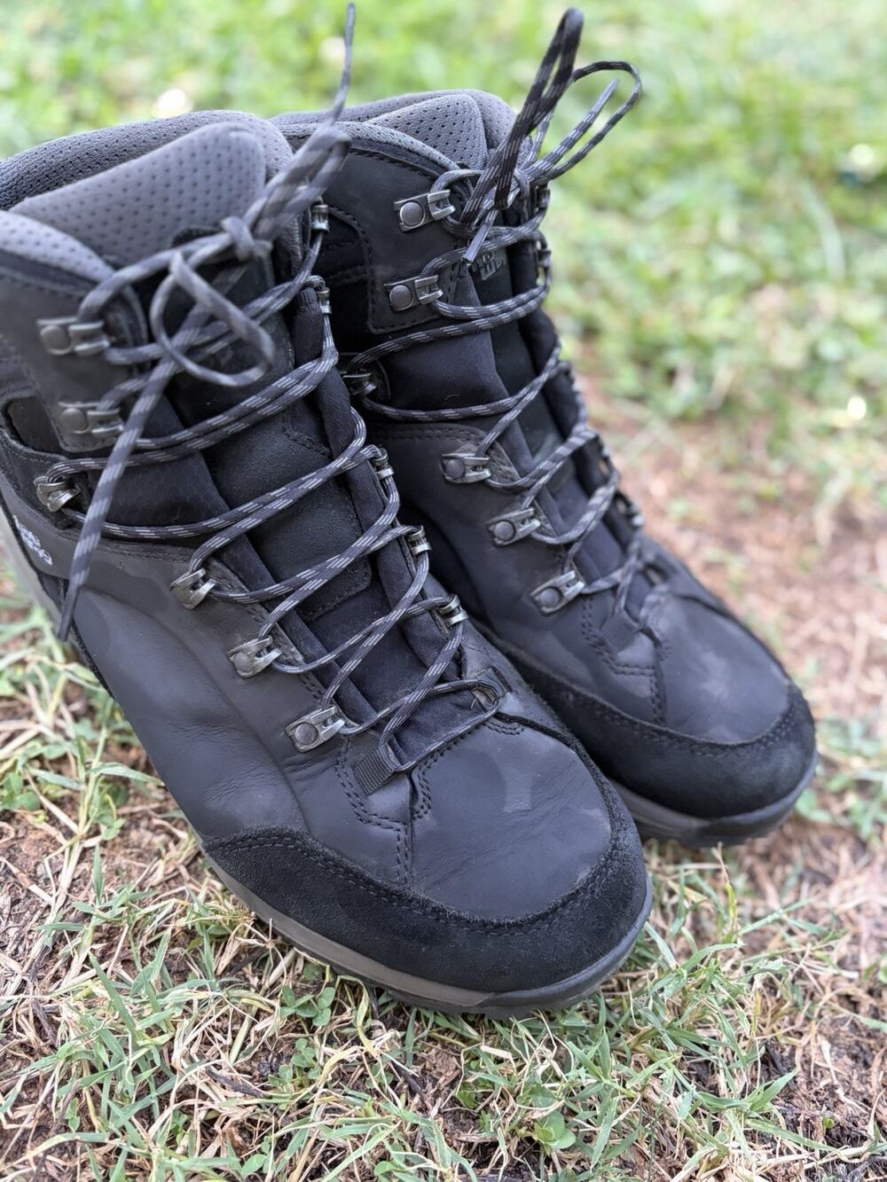 Hanwag Banks Gore Tex Hiking Boots Men 10.5 Black/Asphalt Trekking Vibram Sole
